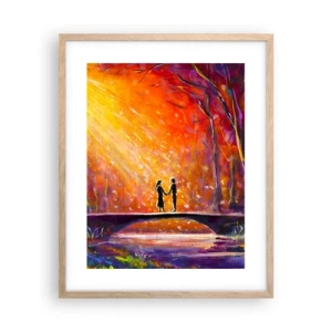 Een poster in een licht eiken lijst - De hemel houdt ook van hen - 40x50 cm