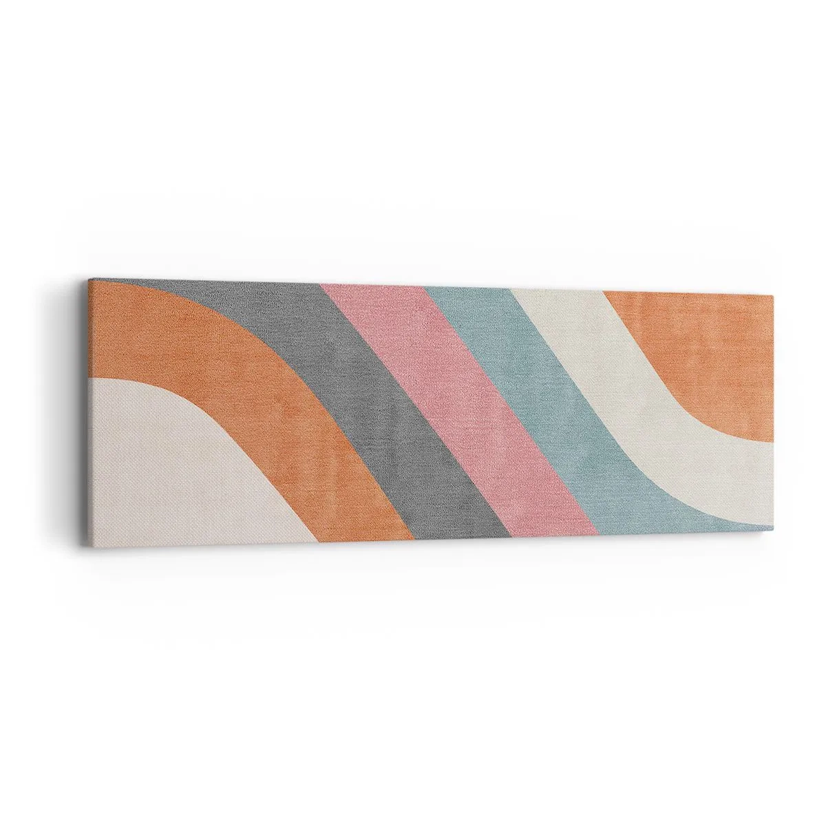 Schilderen op canvas - Diagonale compositie – beweging - 90x30 cm