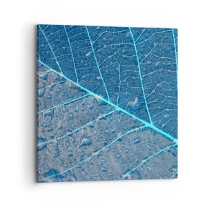 Schilderen op canvas - Leven in blauw - 70x70 cm