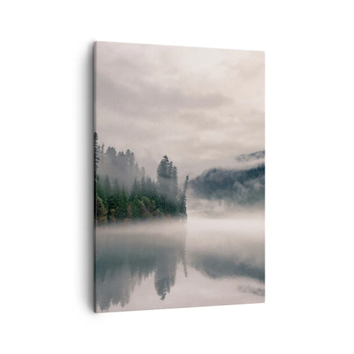 Schilderen op canvas - In reflectie, in de mist - 50x70 cm