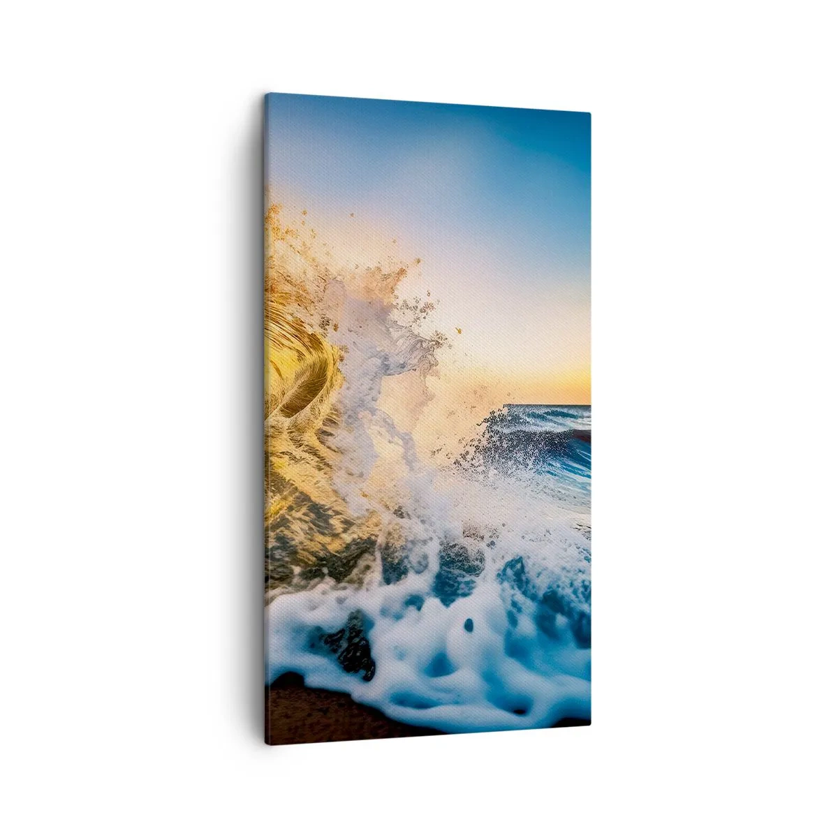 Schilderen op canvas - Plezier in het zand - 45x80 cm