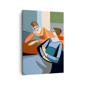 Schilderen op canvas - Een moment van vertrouwen - 50x70 cm