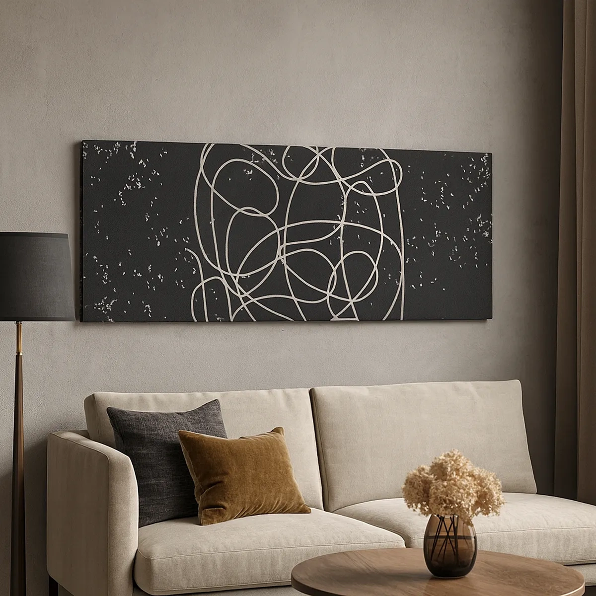 Schilderen op canvas - Dwalende gedachten - 30x30 cm