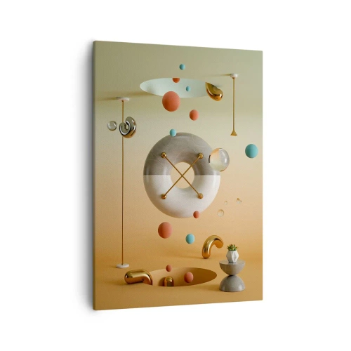 Schilderen op canvas - Er kan van alles gebeuren - 50x70 cm