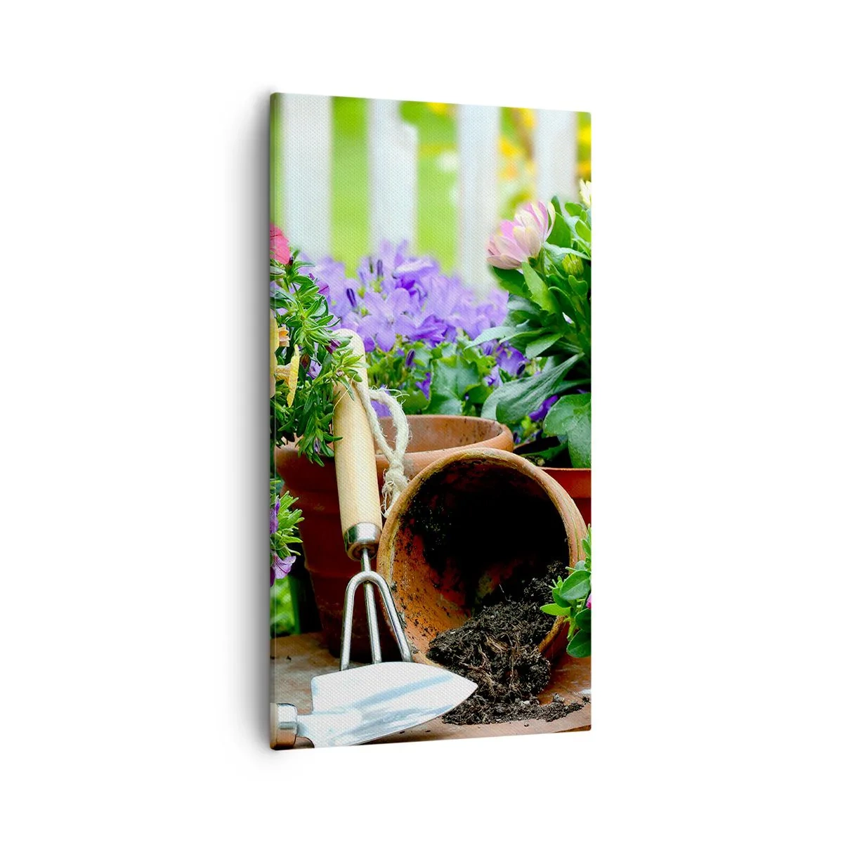 Schilderen op canvas - Zofia's tuin - 55x100 cm