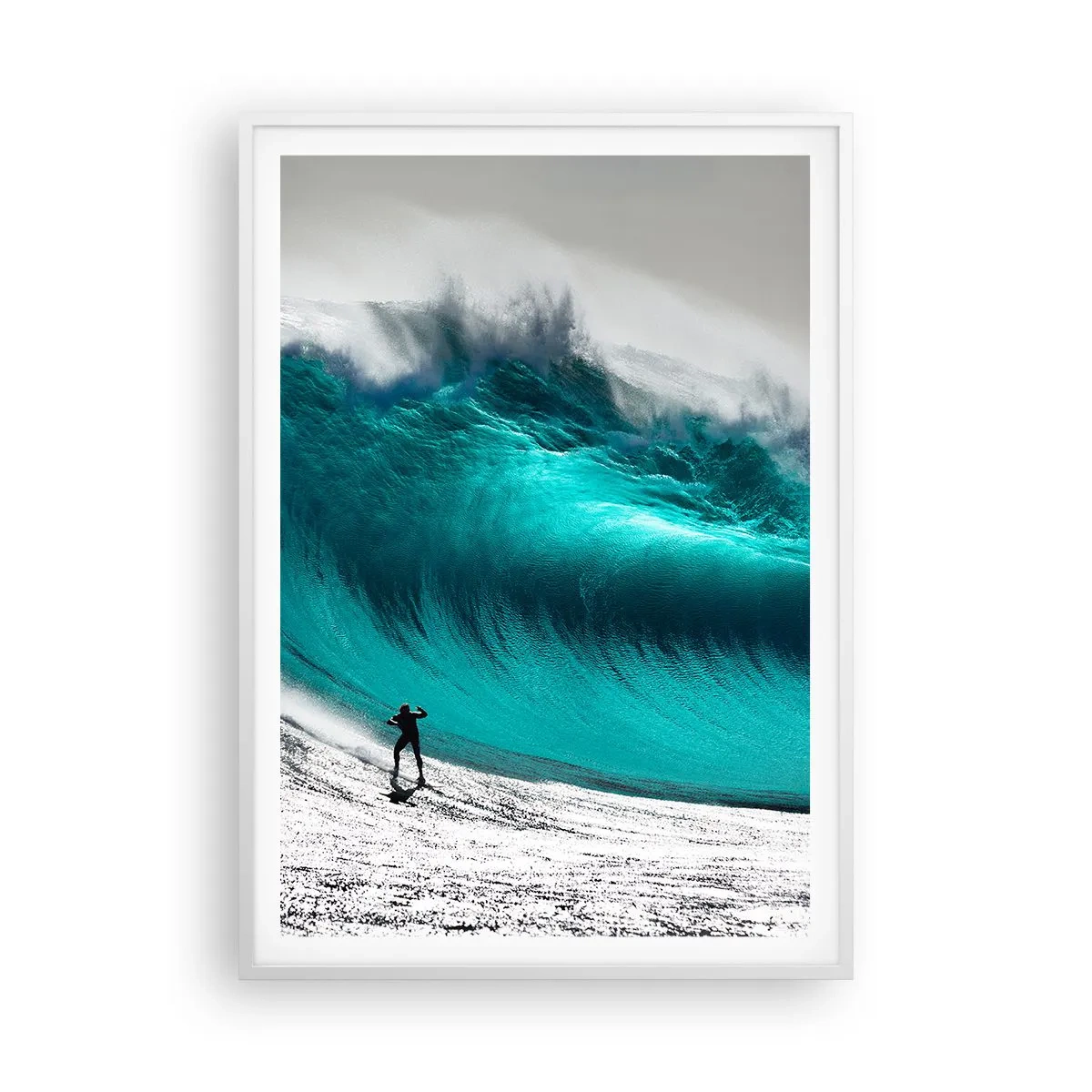 Poster in een witte lijst - Uitdaging aanvaard - 70x100 cm