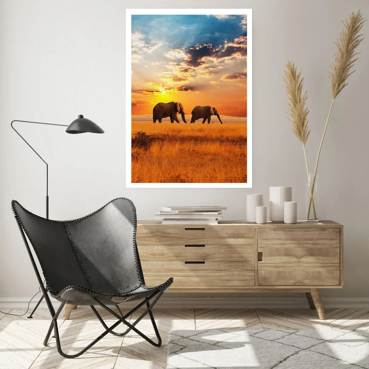 Poster - Familie wandeling - 70x100 cm