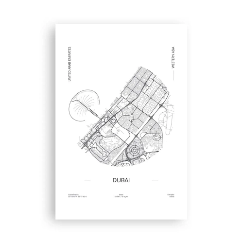 Poster - Anatomie van Dubai - 61x91 cm