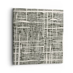 Schilderen op canvas - Geweven compositie - 30x30 cm