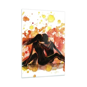 Schilderen op glas - En er was licht - 50x70 cm