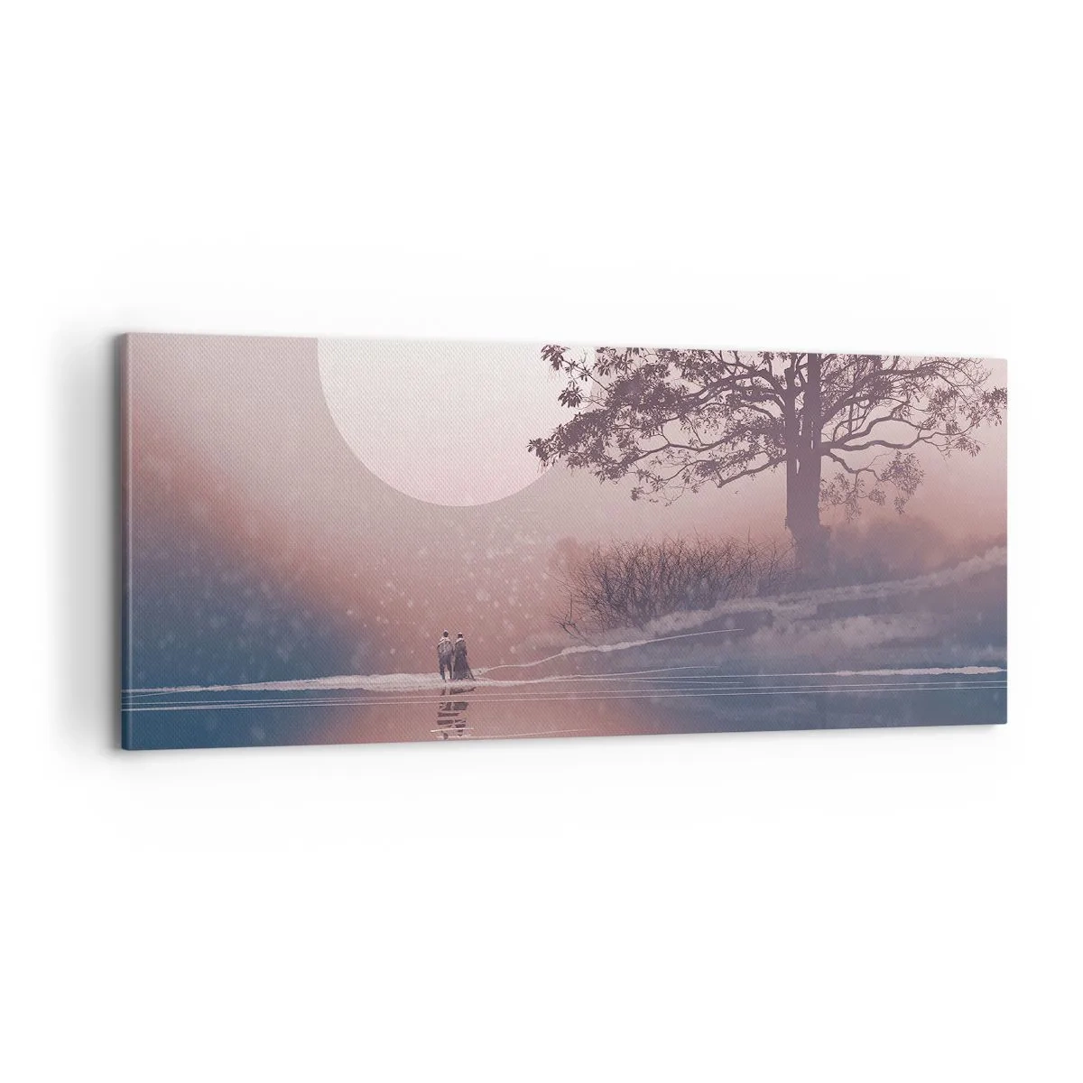 Schilderen op canvas - nacht wonderen - 100x40 cm