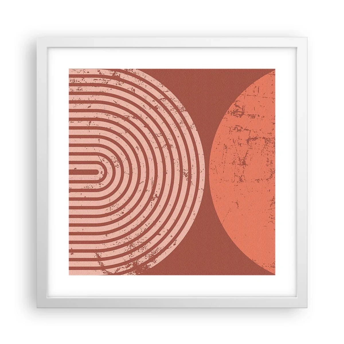 Poster in een witte lijst - Een nauwe band - 40x40 cm