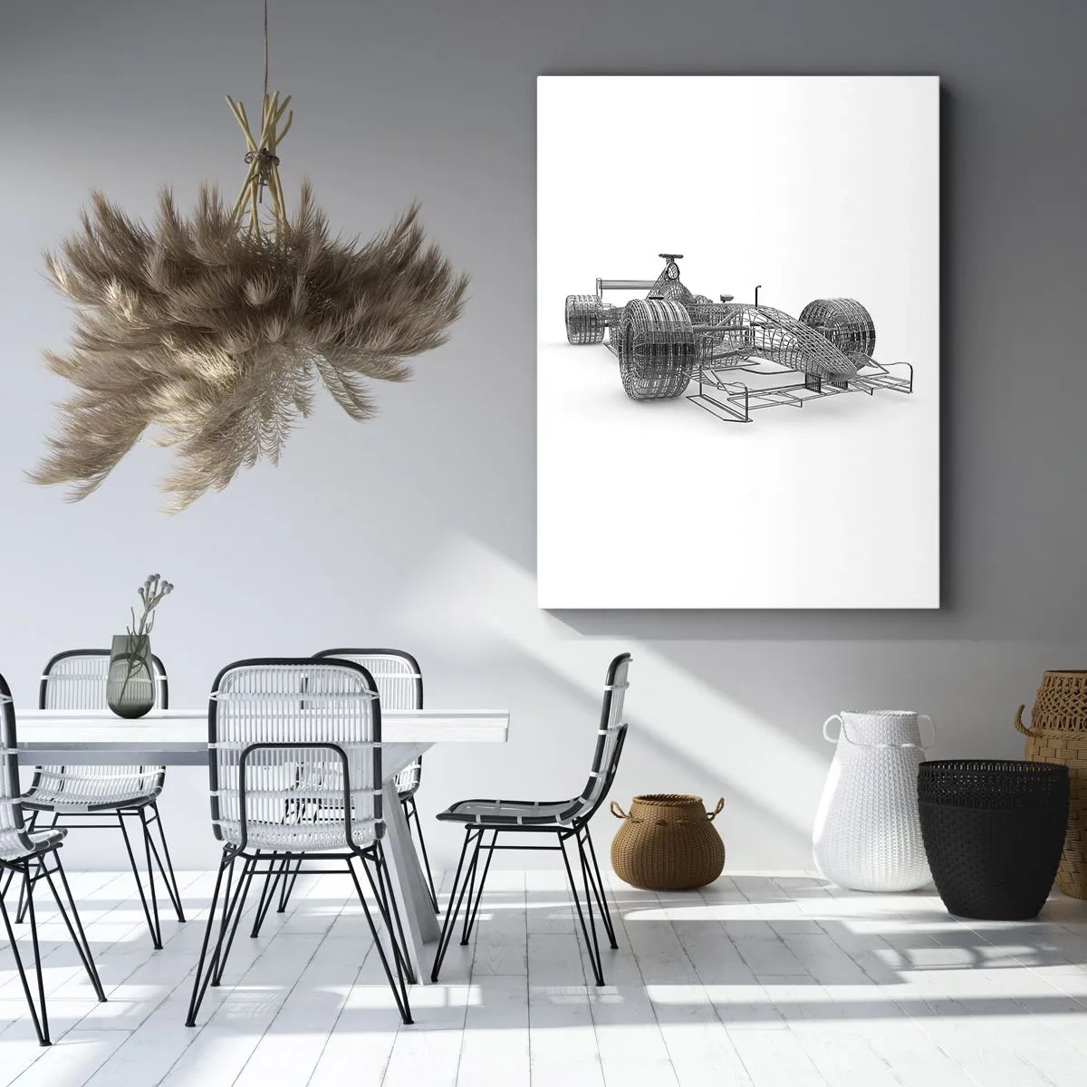 Schilderen op canvas - Perfect ontwerp - het idee van momentum - 50x70 cm