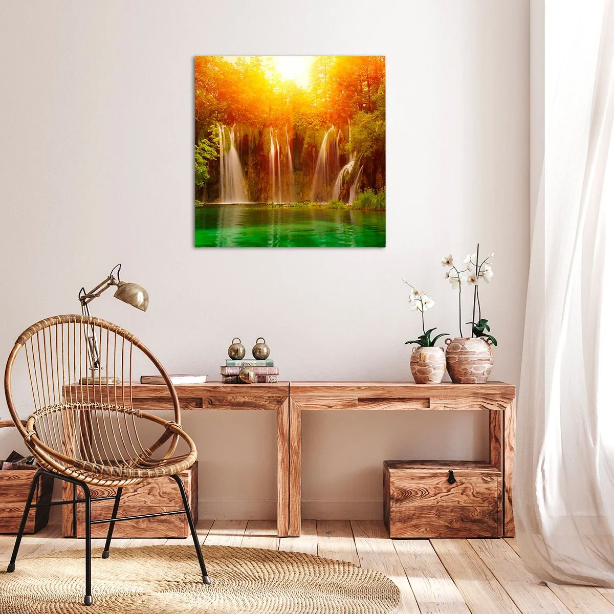 Schilderen op canvas - In de zon en in de schaduw - 50x50 cm