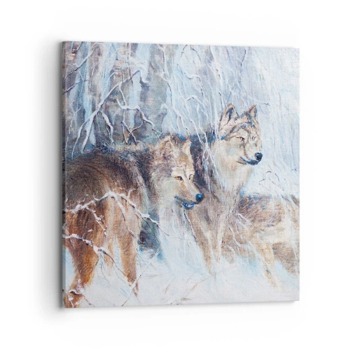 Schilderen op canvas - Aandacht! Hier komt ... - 70x70 cm