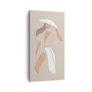 Schilderen op canvas - Mode is leuk - 55x100 cm