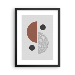 Poster in een zwarte lijst - Perfectie van het wiel - 30x40 cm