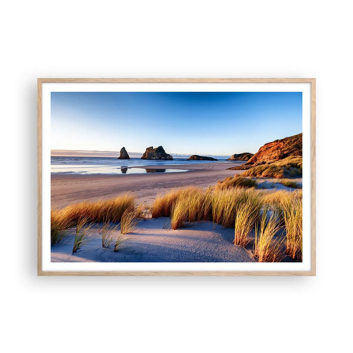 Een poster in een licht eiken lijst - Voor rustzoekers - 100x70 cm