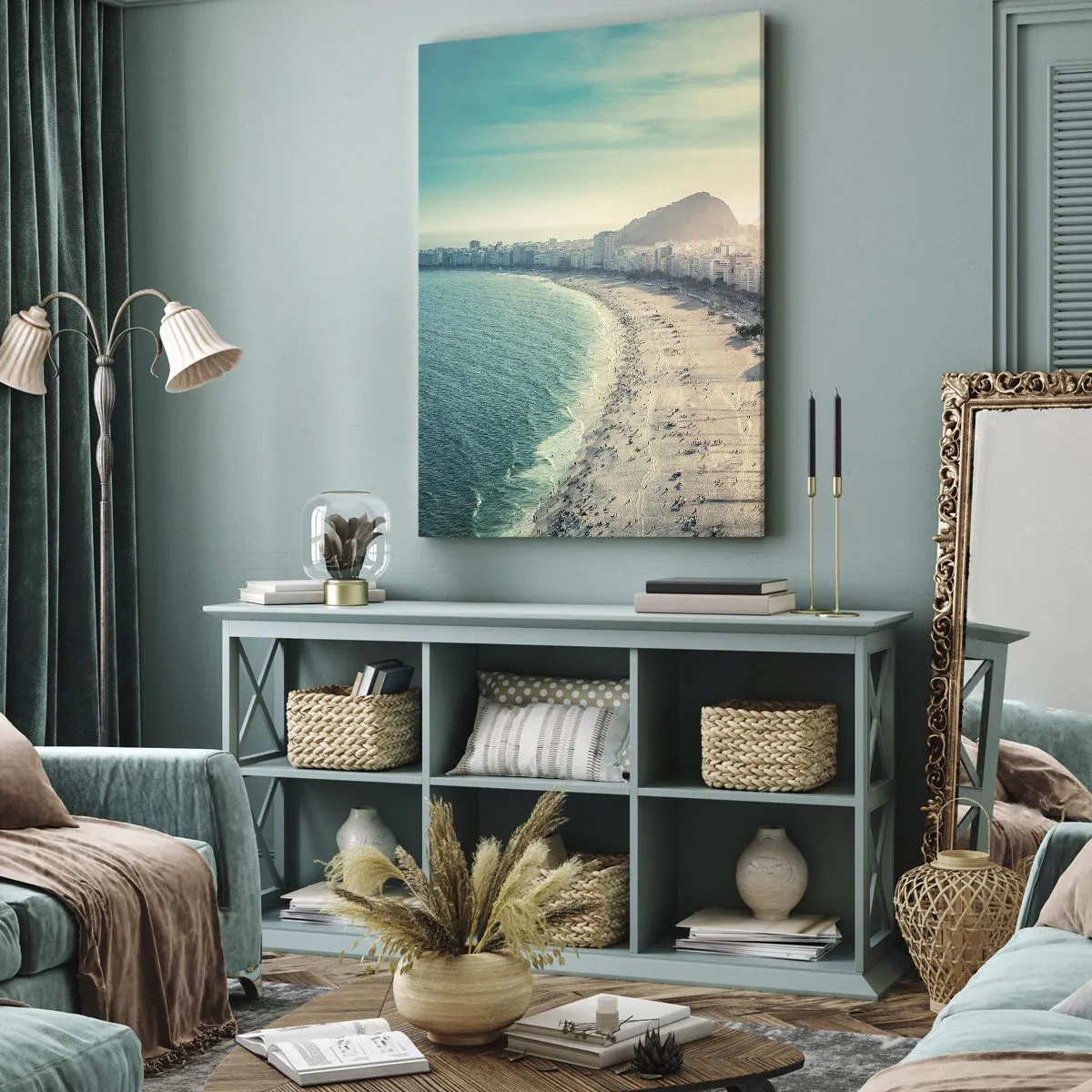 Schilderen op canvas - Eeuwige vakantie in Rio - 65x120 cm