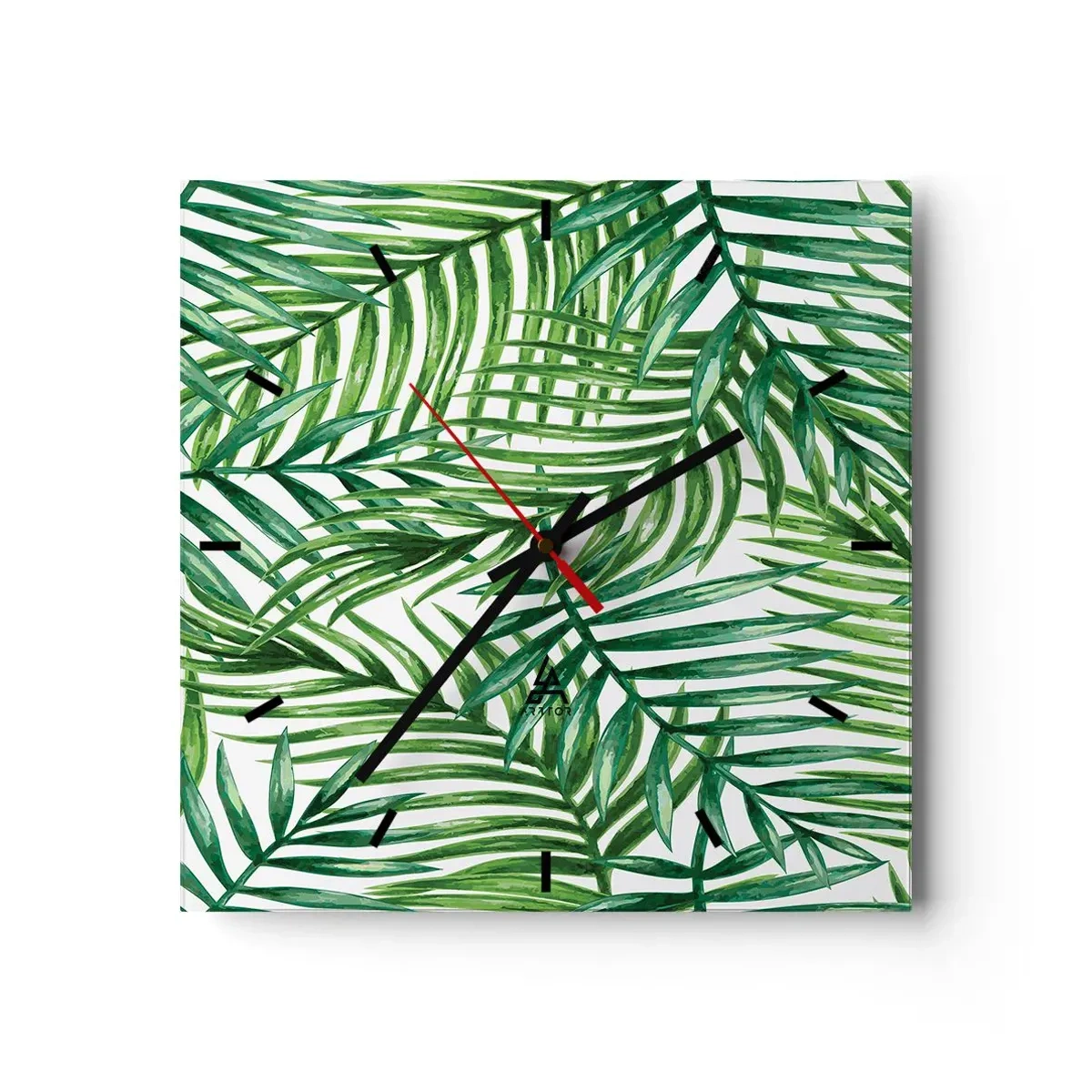 Wandklok - Klok - Onder de groene luifel - 40x40 cm