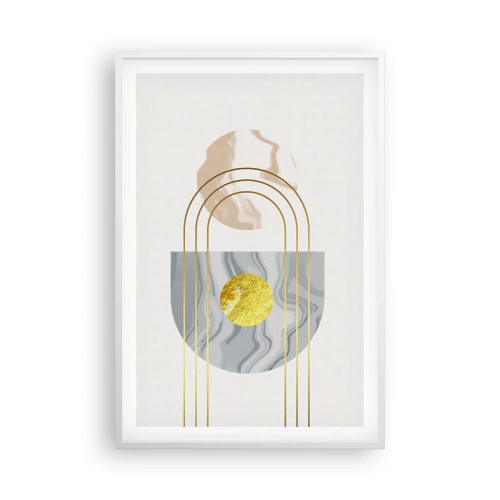 Poster in een witte lijst - Helderheid en schittering - 61x91 cm