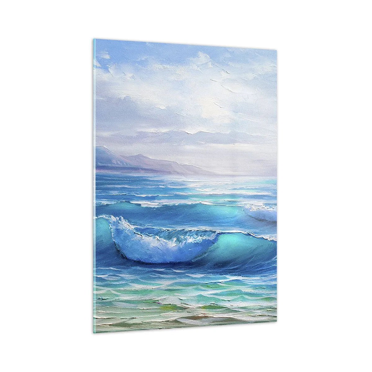 Schilderen op glas - Het brengt verlichting - 50x70 cm