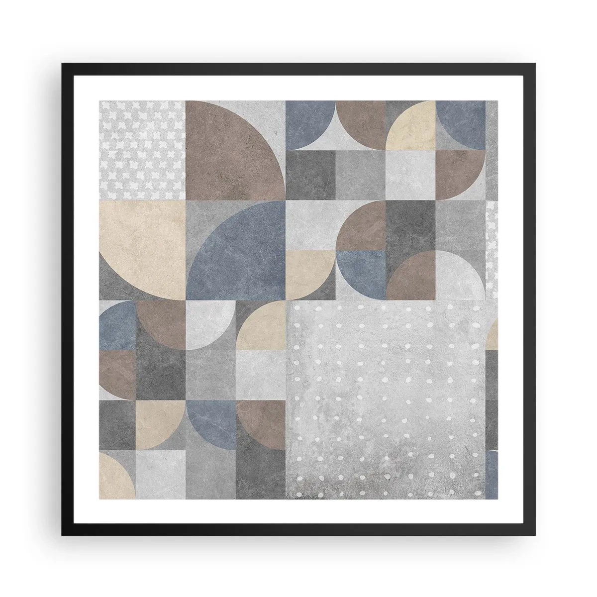 Poster in een zwarte lijst - Keramische fantasie - 60x60 cm