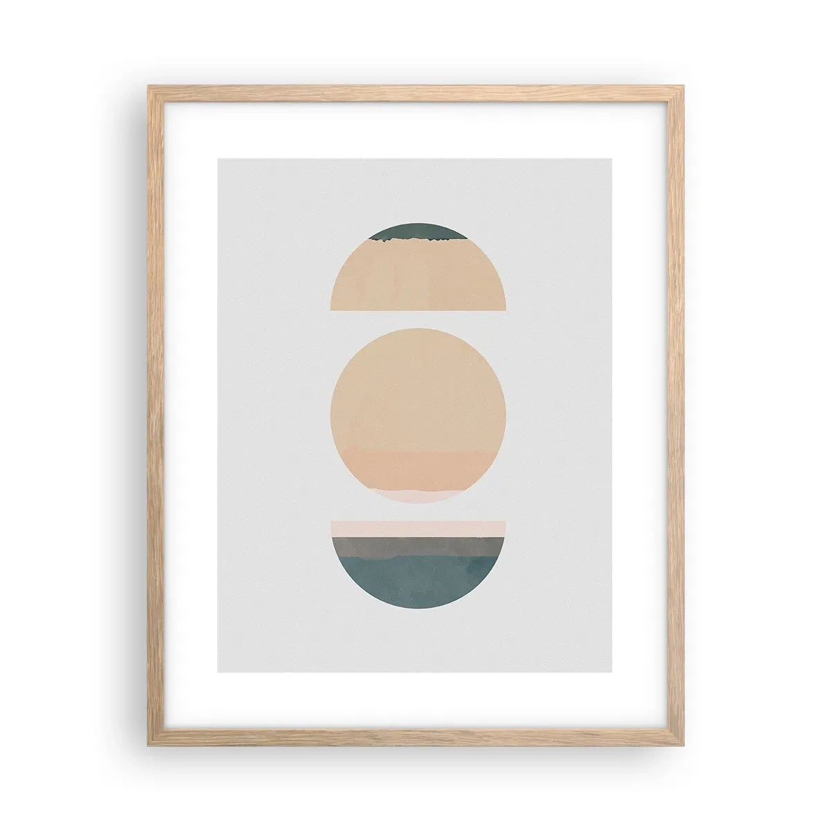 Een poster in een licht eiken lijst - Een Wiel achter een andere - 40x50 cm