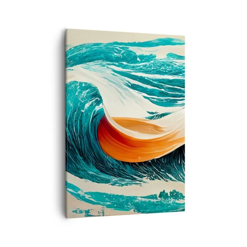 Schilderen op canvas - De droom van elke surfer - 50x70 cm