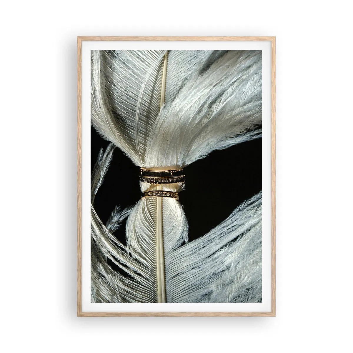 Een poster in een licht eiken lijst - ... en ik zal je niet verlaten ... - 70x100 cm