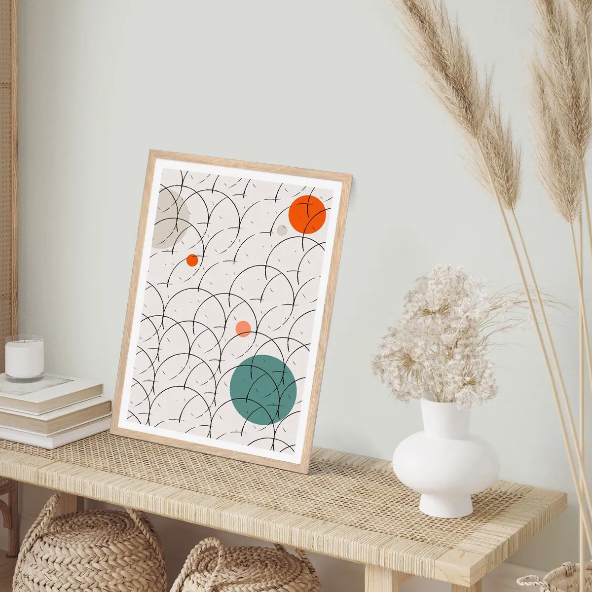 Een poster in een licht eiken lijst - In de pop-art-sfeer - 70x100 cm