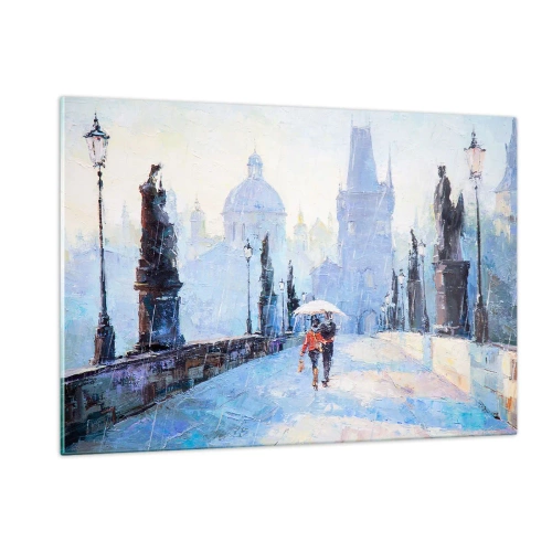 Schilderen op glas - De regen moet ons gecharmeerd hebben - 120x80 cm