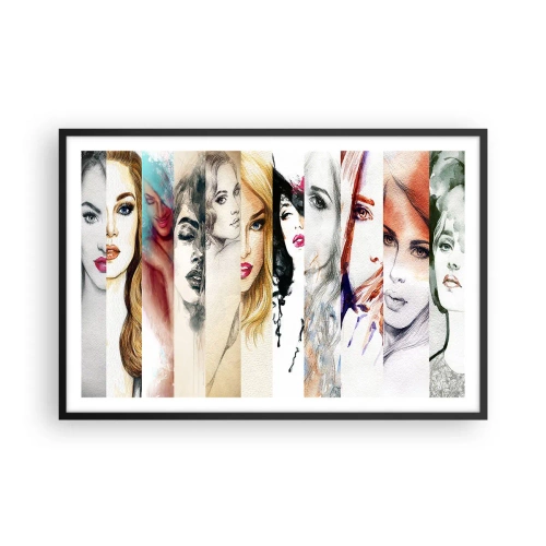 Poster in een zwarte lijst - En jij bent het altijd - 91x61 cm