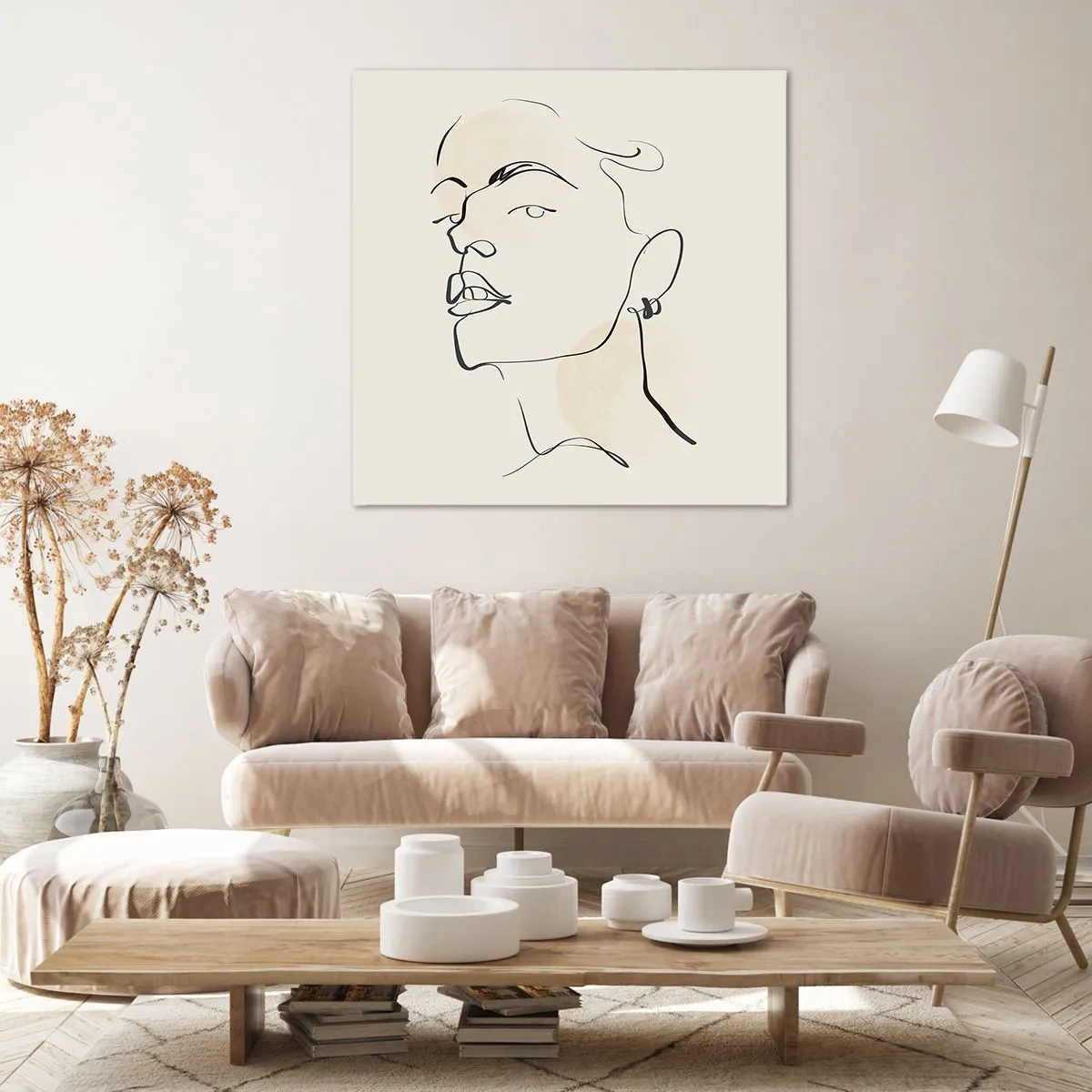 Schilderen op canvas - Een trotse blik - 60x60 cm