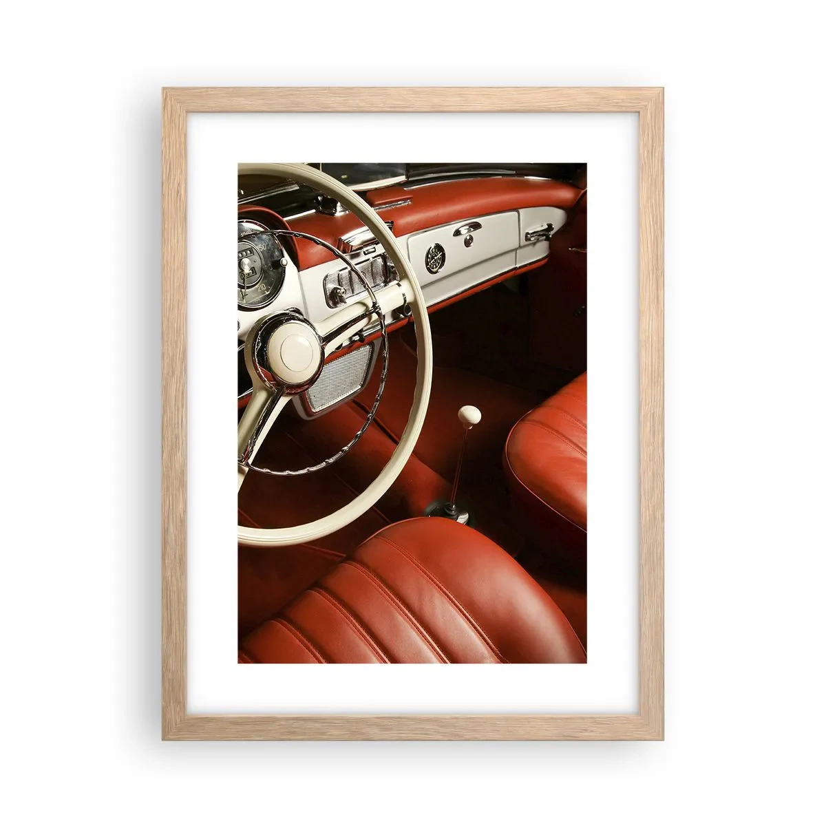 Een poster in een licht eiken lijst - Vintage luxe - 30x40 cm