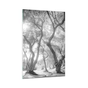 Schilderen op glas - In de olijfboomgaard - 80x120 cm