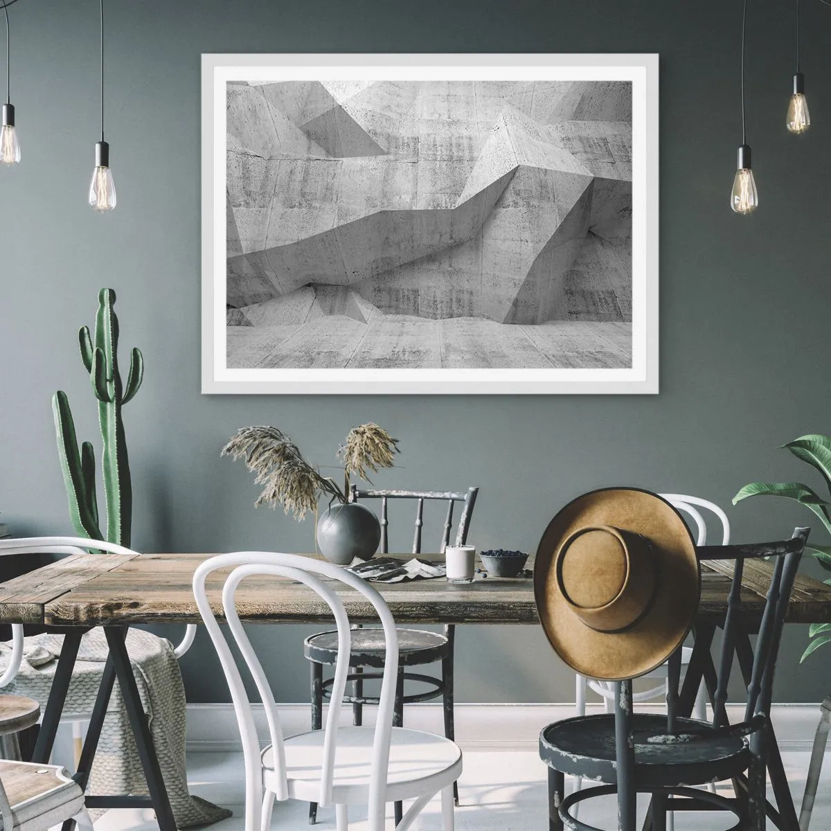 Poster in een witte lijst - Een echte uitdaging - 70x50 cm