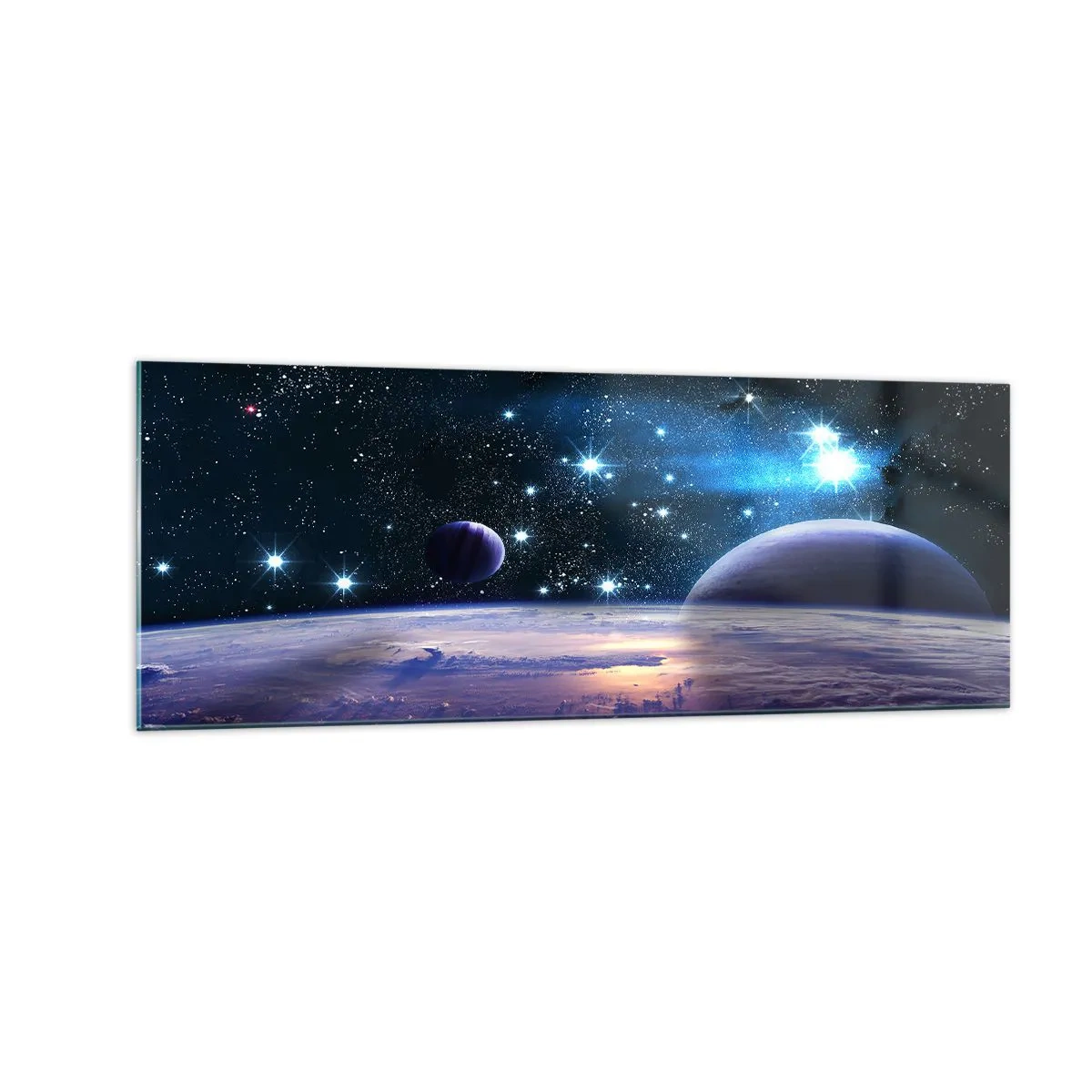 Schilderen op glas - Nog steeds alleen? - 140x50 cm