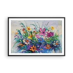 Poster in een zwarte lijst - Helemaal geen stilleven - 91x61 cm