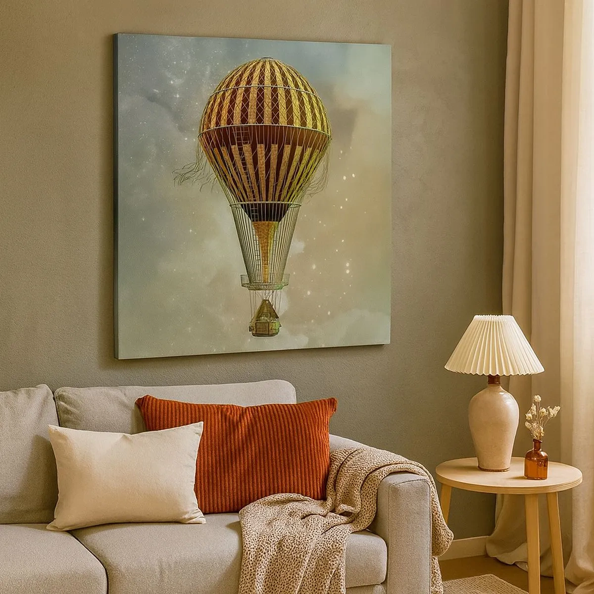 Schilderen op canvas - Baanbrekende vluchten - 30x30 cm