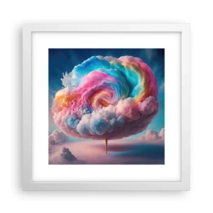 Poster in een witte lijst - De droom van een pretpark - 30x30 cm