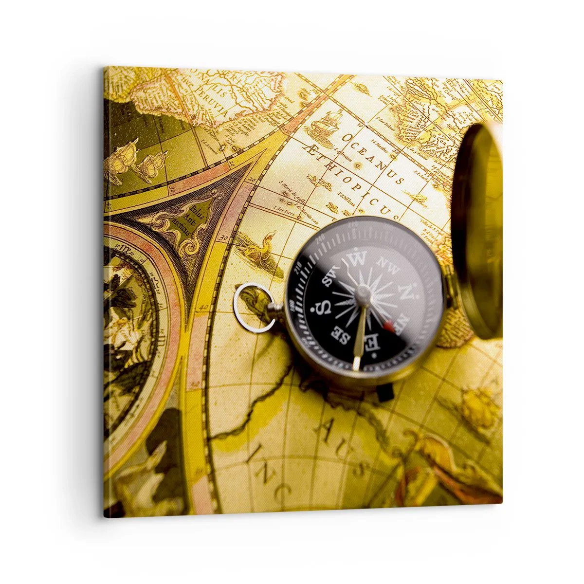 Schilderen op canvas - Of misschien naar het einde van de wereld? - 60x60 cm