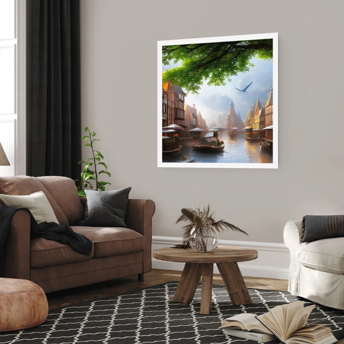 Poster - Hollands stadsbeeld - 40x40 cm