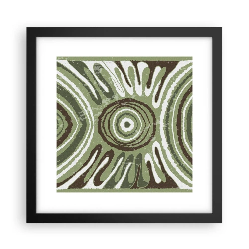 Poster in een zwarte lijst - Een explosie van emoties - 30x30 cm