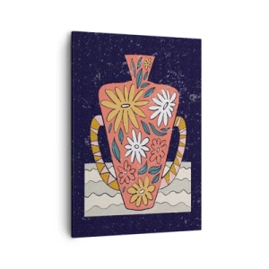Schilderen op canvas - Beschilderde kruik - 50x70 cm