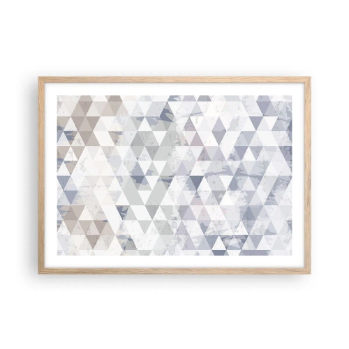 Een poster in een licht eiken lijst - In ritme op drie - 70x50 cm