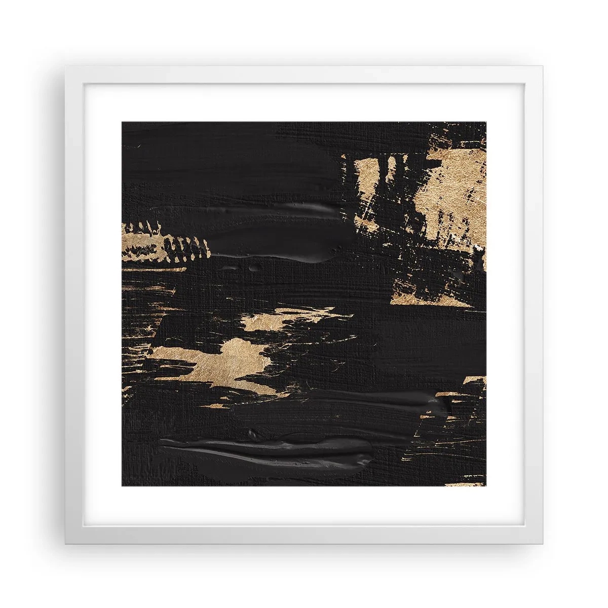 Poster in een witte lijst - Spoor van aanraking - 40x40 cm