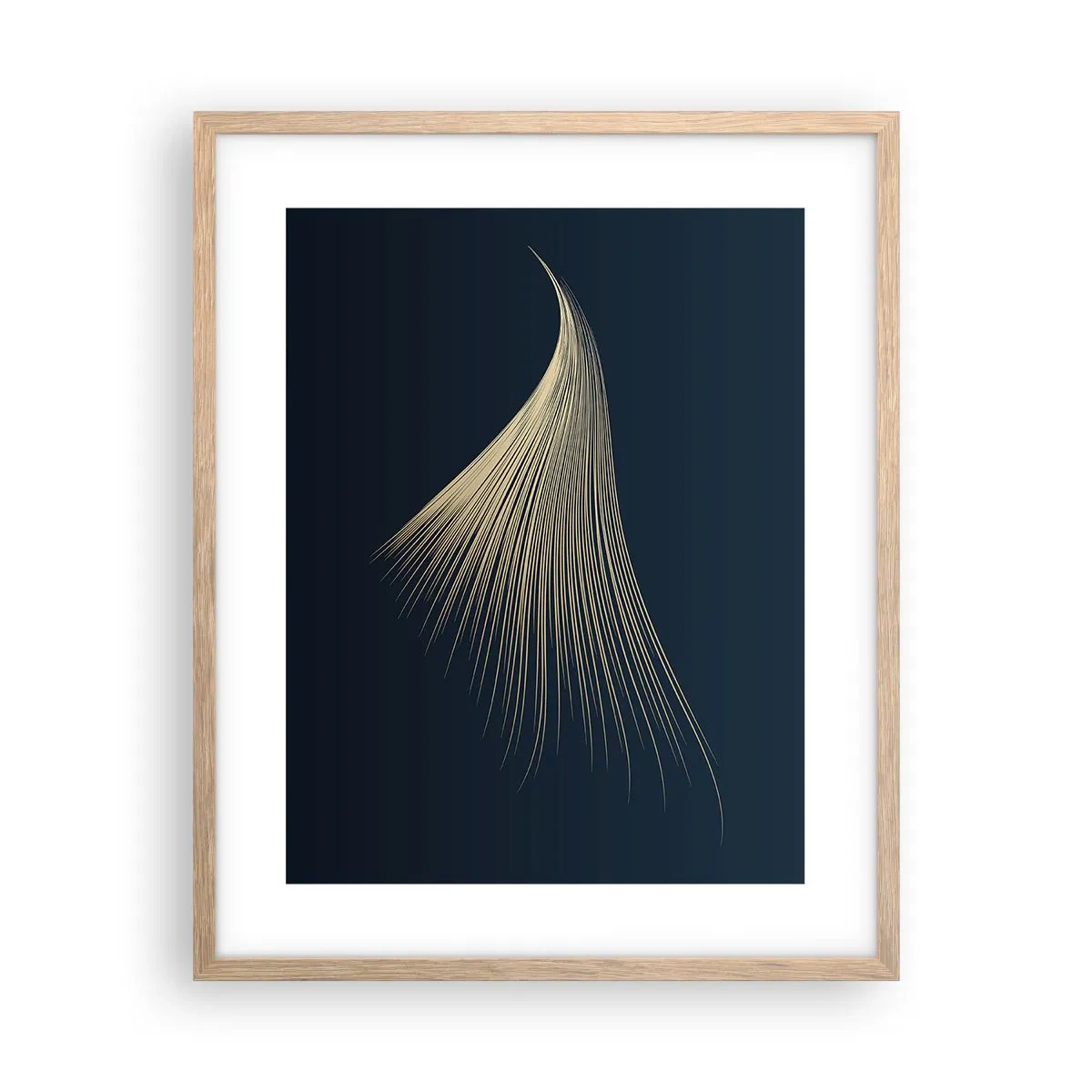 Een poster in een licht eiken lijst - Als het haar van een engel - 40x50 cm