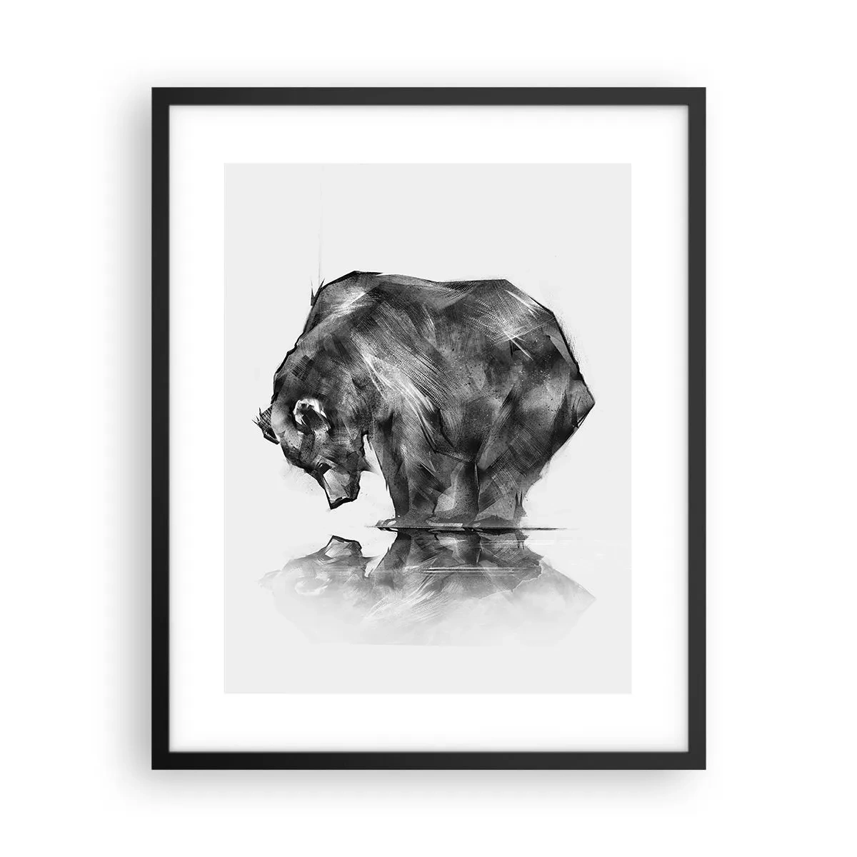 Poster in een zwarte lijst - Leuk om een geliefde persoon te zien - 40x50 cm