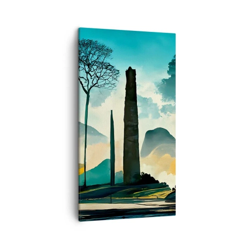 Schilderen op canvas - Nog hoger en hoger - 45x80 cm